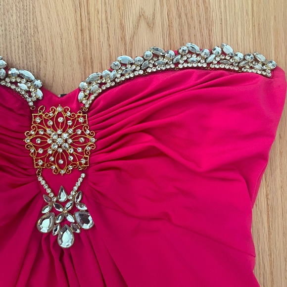 Cocktail strapless dress - Picture 5 of 6